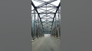 Crossing the Athabasca River in Jasper Canada via H J Moberly Bridge short