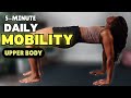 5 Minute Workout + Upper Body Stretch | Morning Mobility and Flexibility Workout
