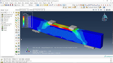 Numerical simulation of Ultra-High-Performance Concrete (UHPC) under four points bending in Abaqus