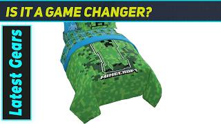 Jay Franco Minecraft Creeper Twin Bedding: Epic Room Upgrade!