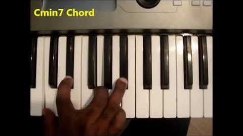 How To Play Cmin7 Chord (C minor seventh, Cm7) On Piano & Keyboard