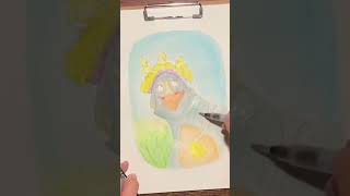 Inktober Nest Back At The Barnyard Mixed Media Drawing