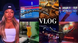 VLOG: Girls night out! Bowling alley activities🎳, Mobay Spice food review 🍹& More | Shalaya Dae