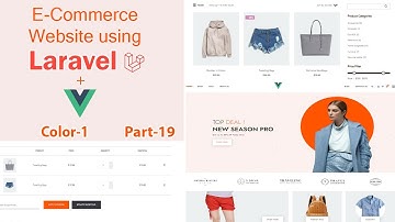 Part 19 | Build an E-commerce website using laravel with vue js | Color - 1