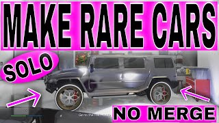 GTA 5 -SOLO - MAKE RARE CARS GLITCH NO MERGE!! STILL WORKING - ADD FULL BODY STYLE TO CARS #PS #XBOX