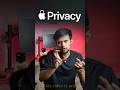 How i-phone Is Best In Privacy ! #tech