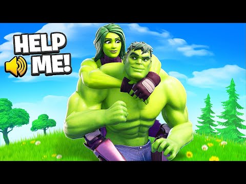 I Stream Sniped As HULK To PROTECT SHE-HULK in Fortnite!