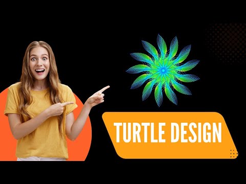 Beautiful animation design using turtle in python programming| Python programming| Turtle design