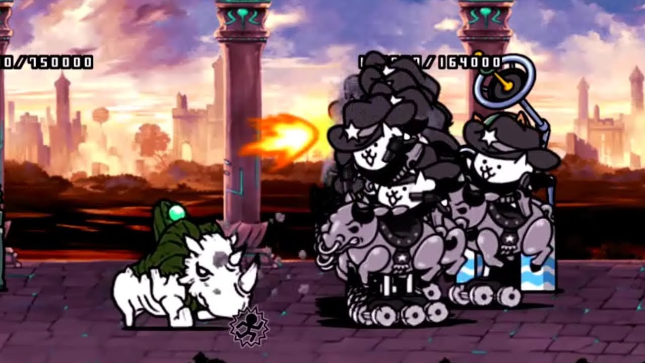 The Battle Cats Rodeo Cat VS Oldhorn YouTube