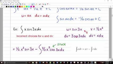 MATH 2414 - Integration by Parts