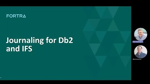 Robot | Journaling for Db2 and IFS