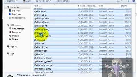 como instalar cursor XP plus para windows 7