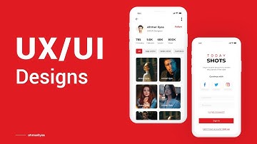 How To Design Mobile App UI/UX | Mobile Apps UX/UI Design in Adobe Xd Speedart Tutorial #ahmerilyas