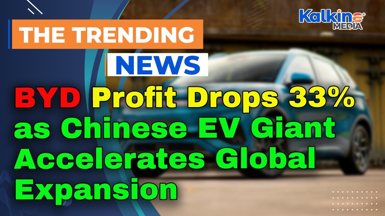 Прибыль BYD упала на 33% из-за ускорения глобальной экспансии китайского гиганта электромобилей