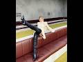 Striking glossy Leather Black thigh high Boots with blouse styling for luxury cocktail night #boots 