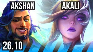 AKSHAN vs AKALI (MID) | KR Grandmaster | 26.10