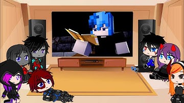 Rainimator friends react to "Deal" - A Minecraft Music Video Extended Ver. Part 8