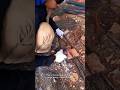 Manual Rebar Cutting Process Using an Angle Grinder | Construction Work in Action