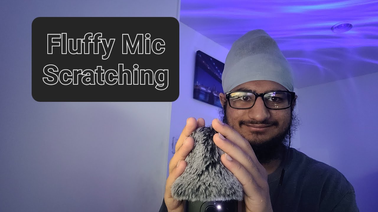 ASMR fluffy mic cover scratching (No talking) - YouTube