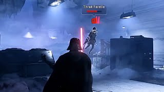 Darth Vader and Bossk crushing the rebellion on Hoth | Star Wars Battlefront 2 | CO-OP on Hoth