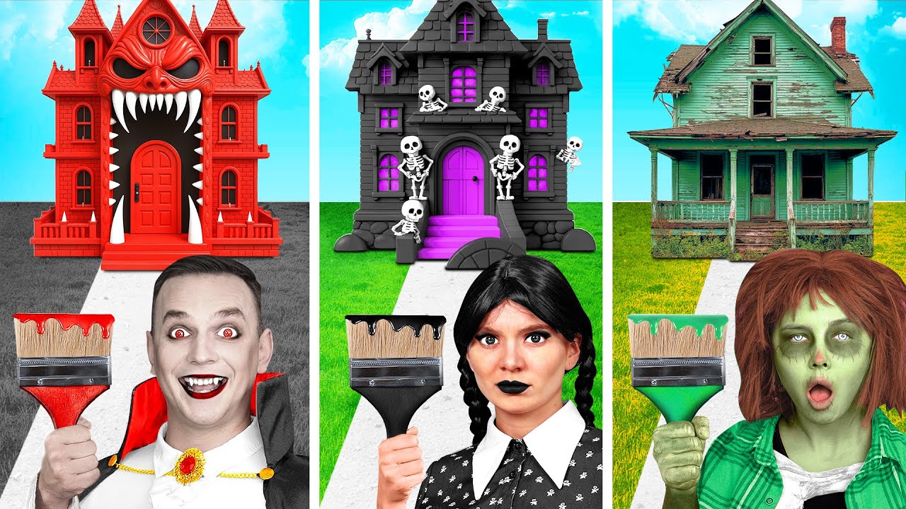 Eine Farbige Haus Challenge | Streichkriege von Challenge Fun