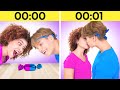KISS CHALLENGE | Candy Race with My Crush! Eating Only 1 Color Food Blue VS Pink by 123GO! CHALLENGE
