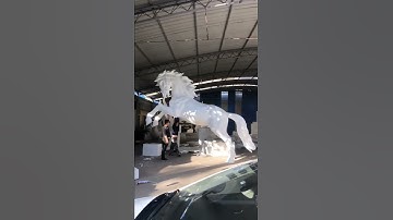 huge horse statue by mastec cnc router machine
