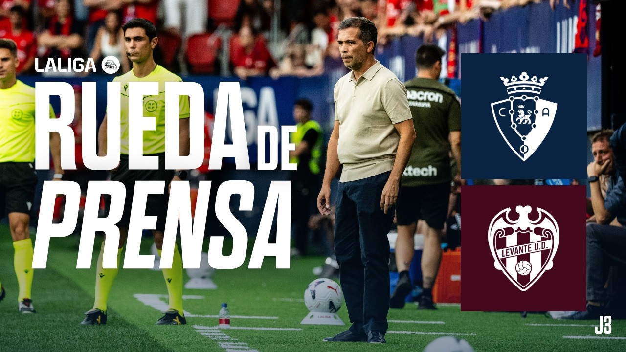 Rueda de prensa de Luís Castro tras el encuentro CA Osasuna - Levante UD