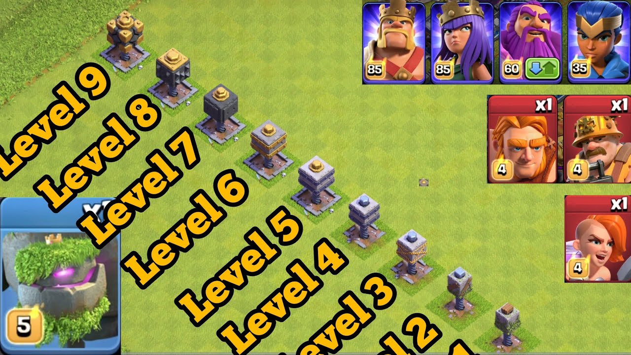 All level Crusher Vs All Troops & Heroes | Clash Of Creative
