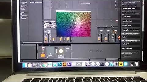 2017-06-17 audio visual trial - max/msp/jitter, ableton live and midi control