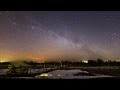 Зима под Звездами Timelapse Stars Вышний Волочек Таймлапс звездного неба