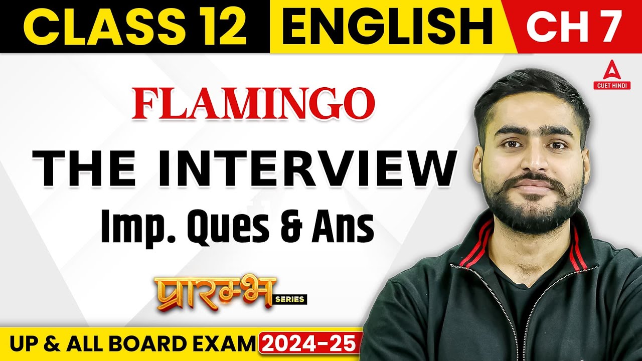 The Interview Important Questions Class 12 English Chapter MCQ s UP The interview important questions class 12 english chapter mcq s up