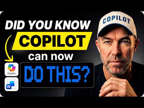 Video: Editing with Copilot inside a Word document, rewriting a client document against a brand voice guide.