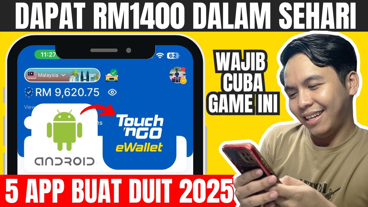 5 Cara BUAT DUIT Touch N Go eWallet RM1400 Dengan Aplikasi 2025 - YouTube