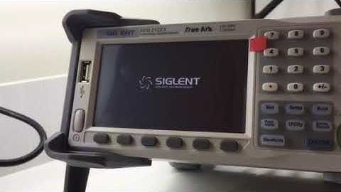Siglent Waveform Generator Problem