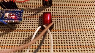 Vintage LED display 5082-7340 (Hewlett Packard) running demo