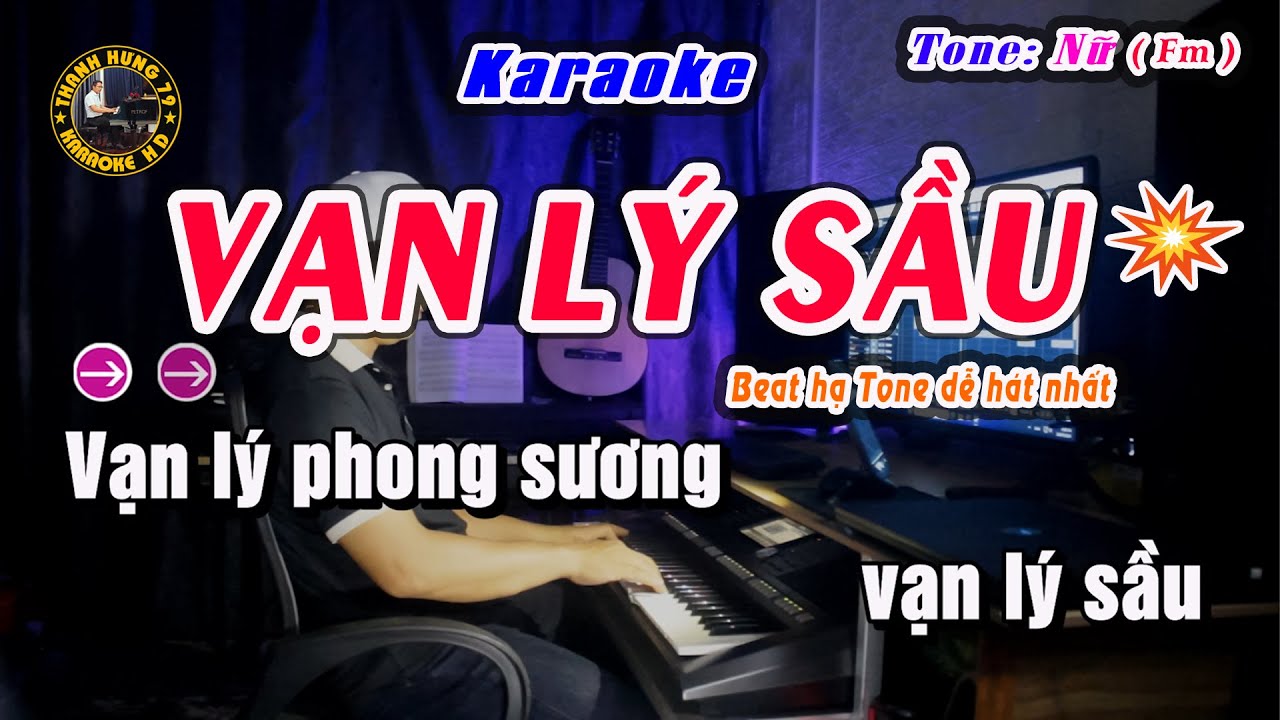 Vạn Lý Sầu Karaoke Tone Nữ | Beat Nhạc Trẻ Rock Ballad Hot Nhất | Karaoke Thanh Hưng 79