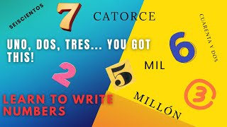 Learn Spanish Numbers Step to Step | From Uno to Millón