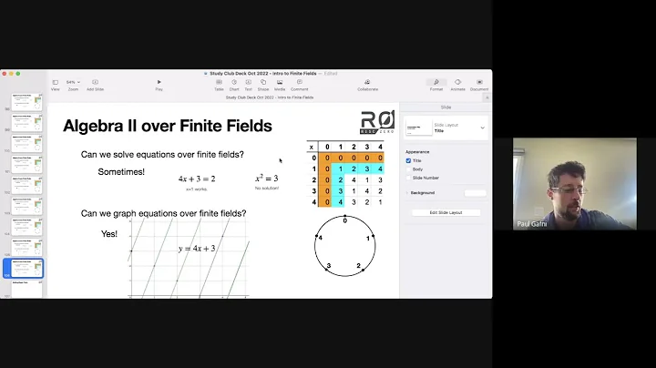 Clock Arithmetic 7   Algebra II over Finite Fields