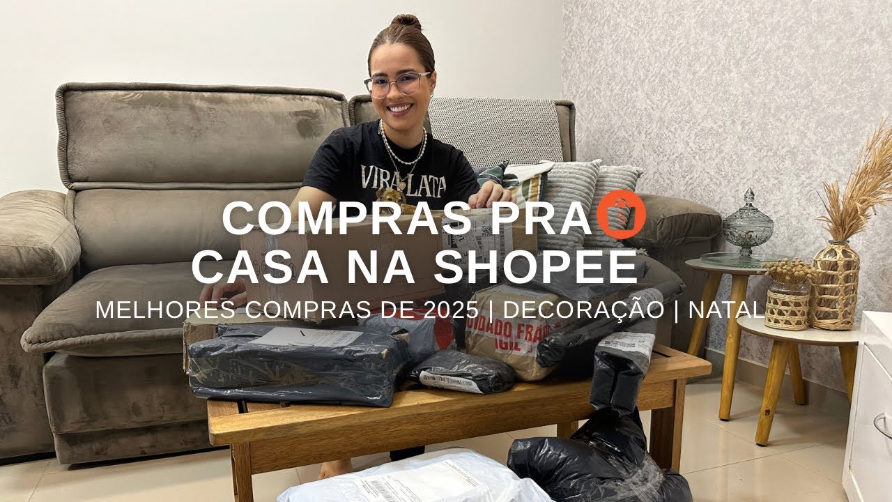 COMPRINHAS NA SHOPEE| Decoração, utilidades e minhas escolhas de Natal 🎄✨❤️