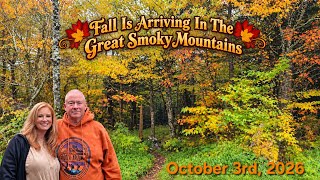 Fall Color Report -(Saturday, October 3rd, 2026) - Fall Is Arriving In The Smoky Mountains!!