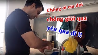 Ngày chủ nhật của Trâm cùng chồng I Chồng nấu ăn cho Võ Hạ Trâm