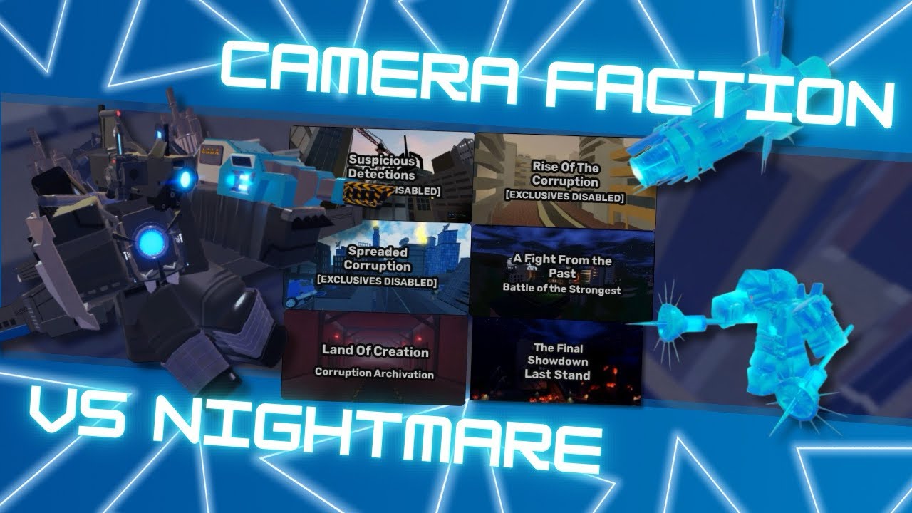 CAMERA FACTION VS NIGHTMARE CHAPTERS | Skibi Defense 