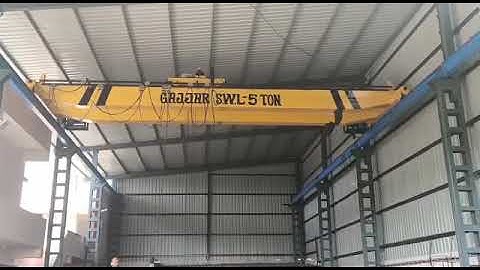 5 Ton Double Girder EOT Crane Load Testing Video.