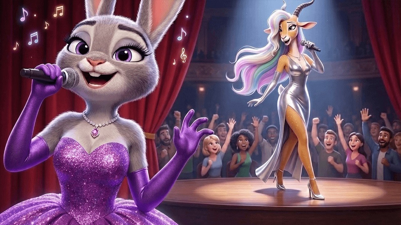 Nick & Judy's Family vs. Gazelle & Bogo's Singing Competition! Who will Win The Cup?