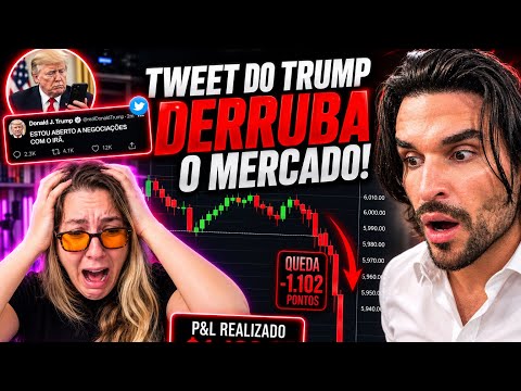 Reacting to Tanja Trades Losing R$10,000 Because of a Trump Tweet!! (Manipulation?!)