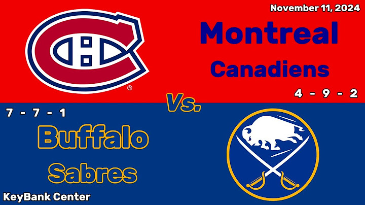 Montreal Canadiens vs Buffalo Sabres | November 11, 2024 | All Goals