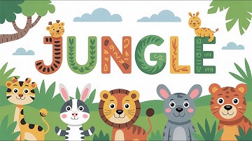 jungle counting numbers with animals