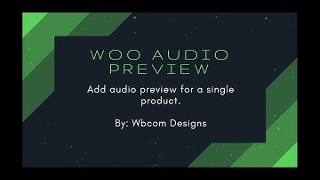 Woo Audio Preview-Add Audio feature in single product page, Free plugin, add audio preview