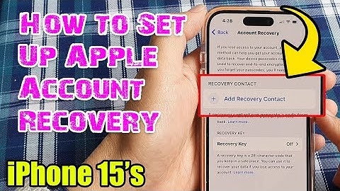 Protect Your Apple ID on iPhone 15/15 Pro/Plus (Account Recovery Setup Guide)